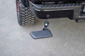 Ford F-150 BedStep - Rear - AMP Research - Retractable Rear Bumper Access Step - Black - `06-`14 Ford F-150 BedStep - Rear - AMP Research - Retractable Rear Bumper Access Step - Black - `06-`14